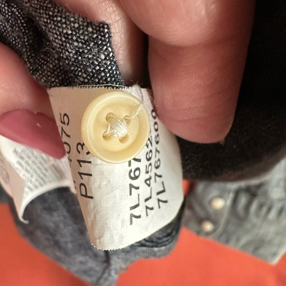 Vintage Lucky Brand Men's S Chambray Western Shirt Classic Fit Snap Buttons - Picture 8 of 10